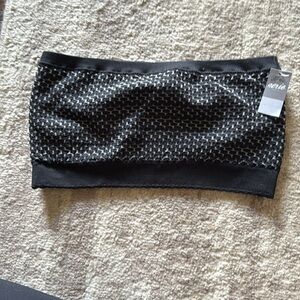 NWT Black and Gray Mesh Tube Top Aerie